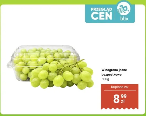 Winogrono jasne bezpestkowe promocja w Dino