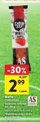 Wafle paprykowe Chrupasy As promocja w Intermarche
