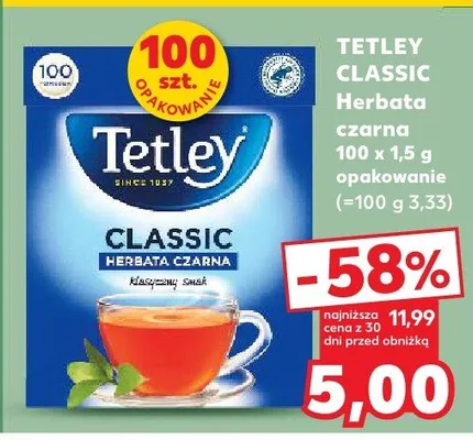 Herbata czarna promocja w Kaufland