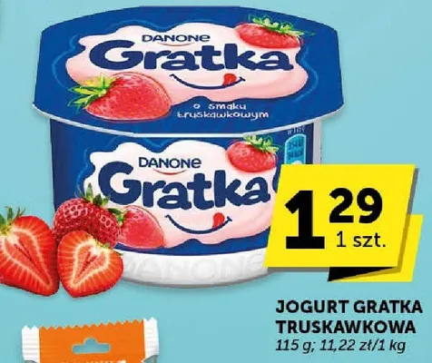 Jogurt truskawkowa promocja w Euro Sklep