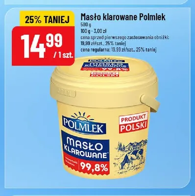 Masło klarowane Polmlek promocja w POLOmarket