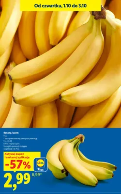 Banany luzem promocja w Lidl
