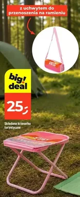 Składane krzesełko turystyczne promocja w Dealz