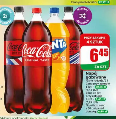 Napój gazowany Coca-Cola Original Taste promocja w Dino