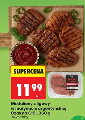 Medaliony z ligawy w marynacie argentyńskiej Czas na Grill promocja w Biedronka