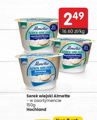 Serek wiejski Almette wysokobiałkowy z dodatkiem skyru promocja w Market Point