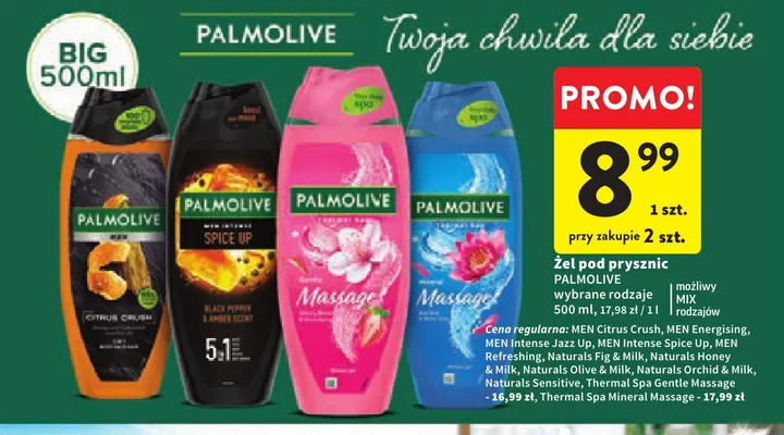 Żel pod prysznic Palmolive promocja w Intermarche