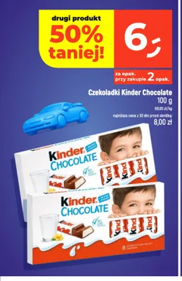 Czekoladki Kinder Chocolate promocja w Dealz