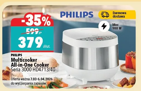 Multicooker All-in-One Cooker Seria 3000 HD4713/40 promocja w Biedronka Home