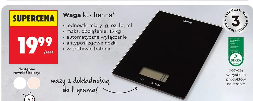Waga kuchenna promocja w Biedronka