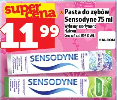 Pasta do zębów 75ml promocja w TOPAZ