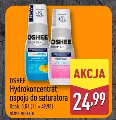 Hydrokoncentrat napoju do saturatora Oshee Drop In promocja w Aldi