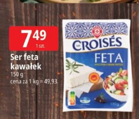 Ser feta kawałek Les Croisés promocja w Leclerc