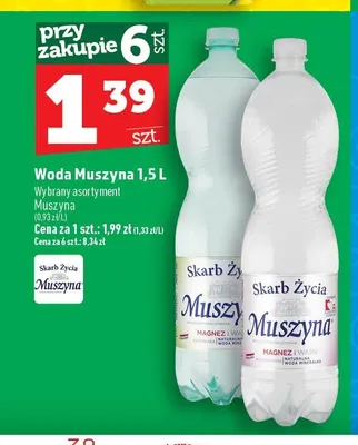 Woda Skarb Życia Muszyna promocja w TOPAZ