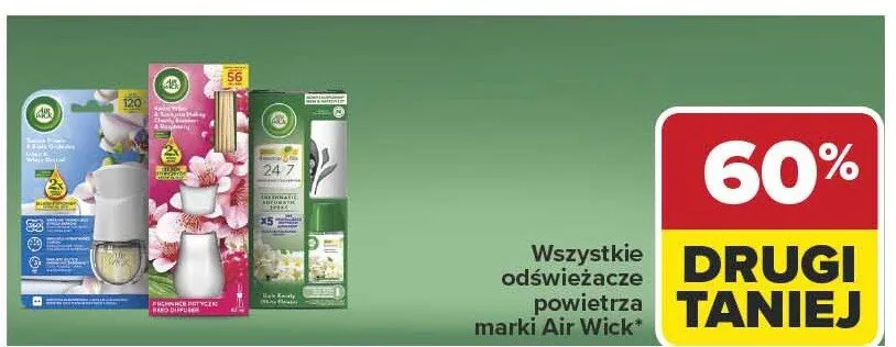 Wszystkie odświeżacze powietrza marki Air Wick promocja w Carrefour