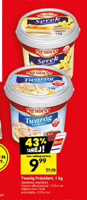 Twaróg Président sernikowy promocja w Twój Market