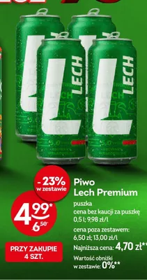 Piwo Lech Premium promocja w Żabka
