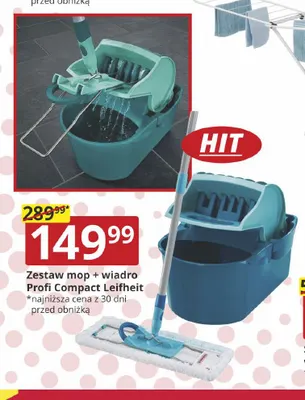 Zestaw mop + wiadro Profi Compact Leifheit promocja w Prymus AGD