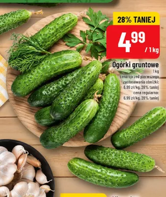 Ogórki gruntowe promocja w POLOmarket