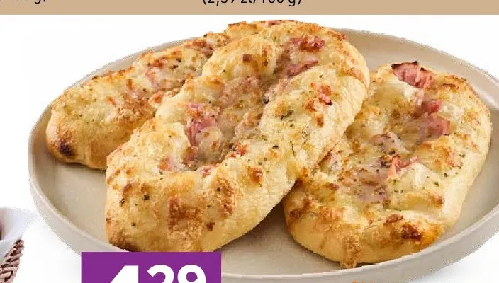 Pizza bianca z szynką promocja w Stokrotka