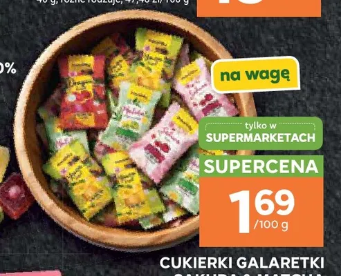 Cukierki galaretki Sakura & Matcha promocja w Stokrotka