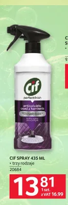 Spray do czyszczenia Cif Perfect Finish promocja w Selgros