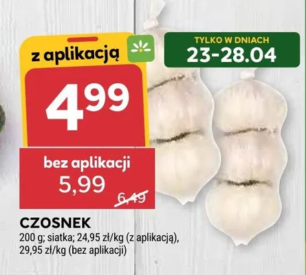 Czosnek promocja w Stokrotka