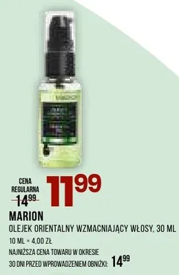 Olejek orientalny wzmacniający włosy promocja w Drogerie Natura