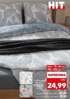 Pościel satynowa promocja w Kaufland