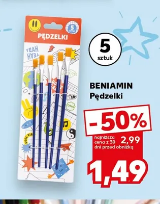 Pędzelki BENIAMIN promocja w Kaufland