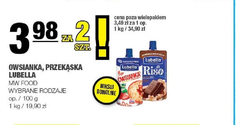 Przekąska ryżowa Lubella Riso promocja w SPAR