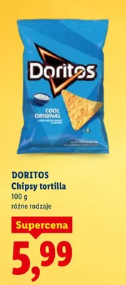 Chipsy tortilla różne rodzaje promocja w Lidl