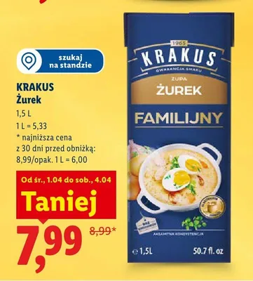 Żurek familijny promocja w Lidl
