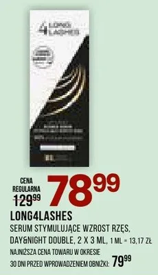 Serum stylizujące wzrost rzęs, Daynight Double. 2 x 3 ml promocja w Drogerie Natura