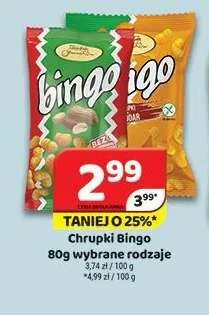 Chrupki Bingo 80 g promocja w Delfin