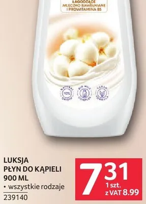 Płyn do kąpieli LUKSJA PŁYN DO KĄPIELI 900 ML promocja w Selgros