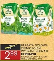 Herbata ziołowa owocowa wybrane rodzaje promocja w Wafelek