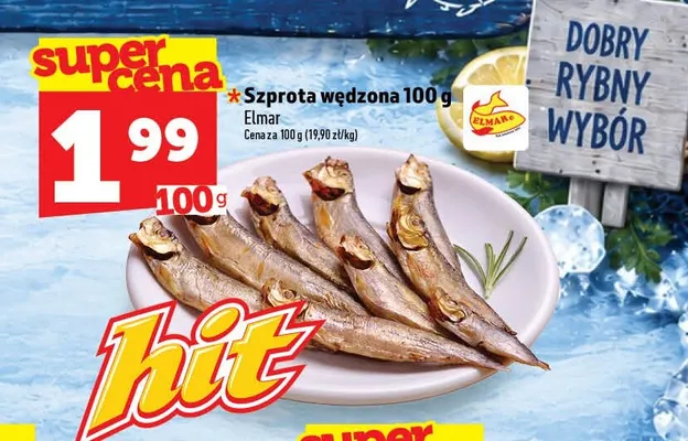 Szprota wędzona Elmar promocja w TOPAZ