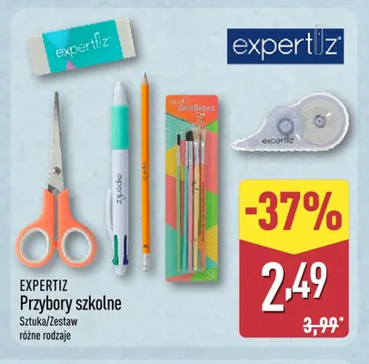 Przybory szkolne Expertiz promocja w Aldi