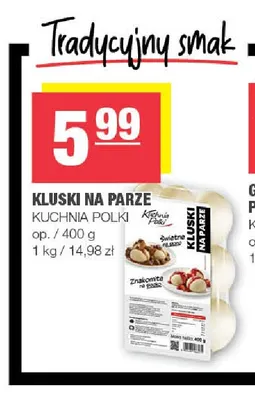 Kluski na parze Kuchnia Polki promocja w SPAR