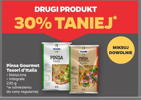 Pinsa Gourmet Tesori d'Italia (klasyczna, integrale) promocja w Netto