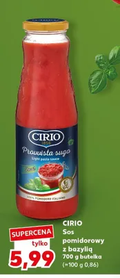 Sos pomidorowy z bazylią Cirio promocja w Kaufland