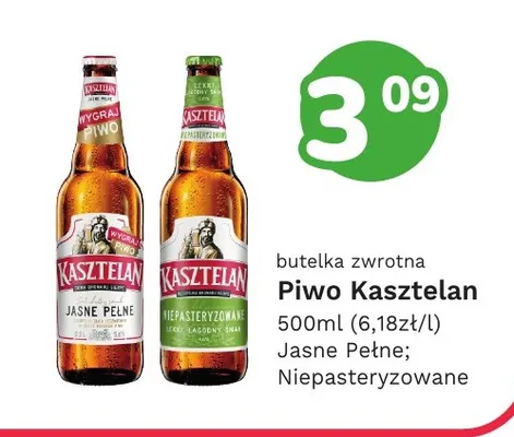 Piwo Kasztelan Niepasteryzowane promocja w Limonka