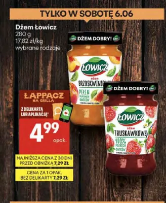 Dżem Łowicz promocja w Delikatesy Centrum