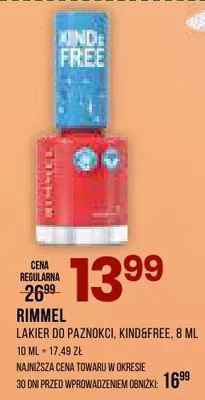 Lakier do paznokci Kingsfree promocja w Drogerie Natura