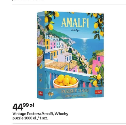 Puzzle Trefl Vintage Posters: Amalfi Włochy 1000 elementów promocja w Empik