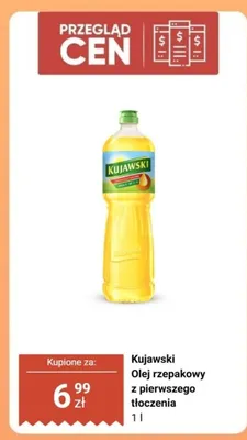 Olej rzepakowy z pierwszego tłoczenia Kujawski promocja w Biedronka