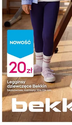 Legginsy dziewczęce Bekkin bezszwowe promocja w Pepco