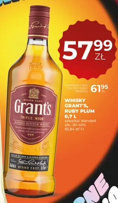Whisky Grant's Ruby Plum promocja w Duży Ben