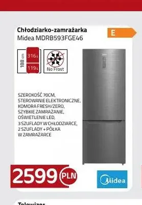 Chłodziarko-zamrażarka Midea MDRB593FGE46 promocja w kakto.pl